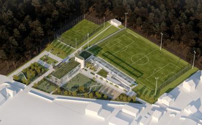 Budynek świetlicy sportowej wraz z zagospodarowaniem terenów sportowo-rekreacyjnych w Żabieńcu k. Piaseczna