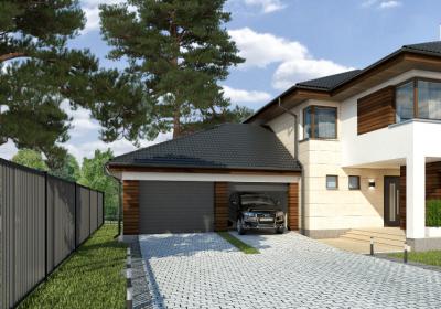 widok od strony dojazdowej