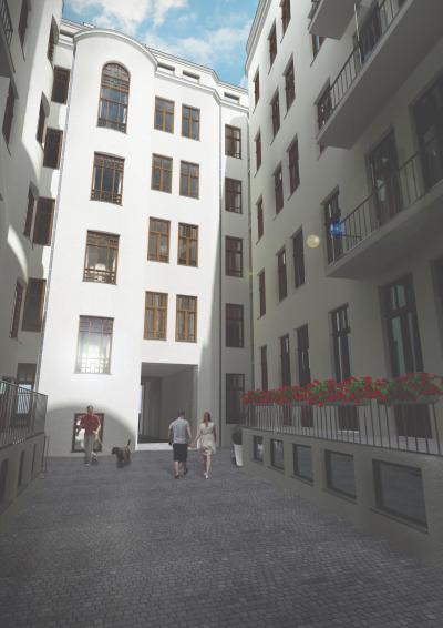elewacja tylna bryły głównej