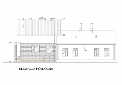 elewacja frontowa od ulicy